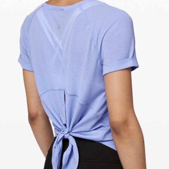 Lululemon Tie Back Tee - Picture 1 of 6
